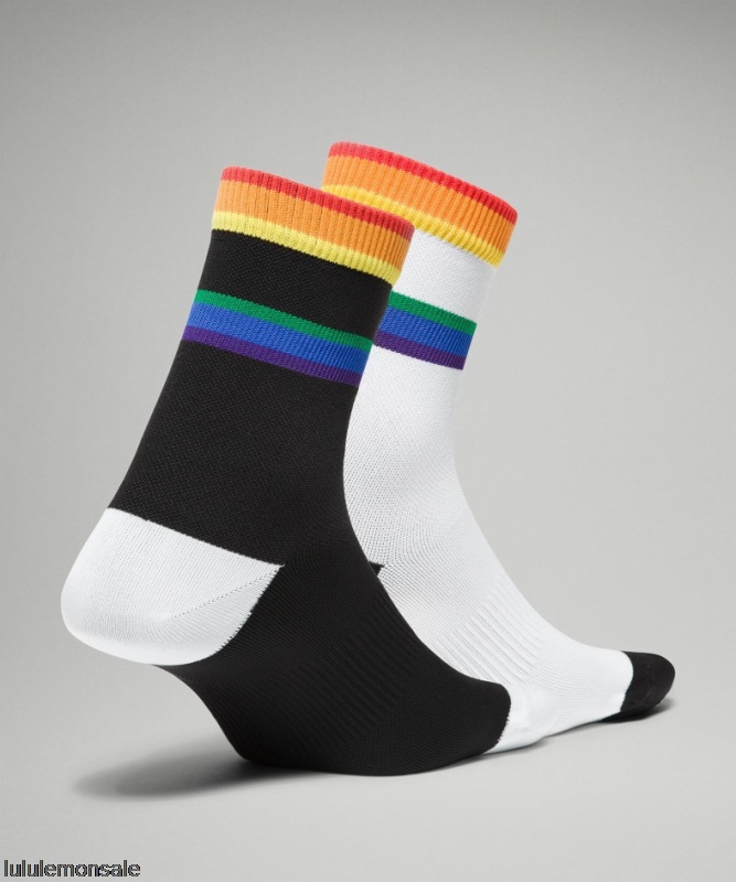 Lululemon Damen DELULU441 | Tale To Tell Quarter Sock 2 Pack Rainbow
